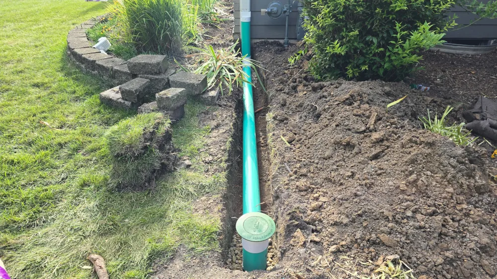 French Drain Installation and Pea Gravel Drainage System