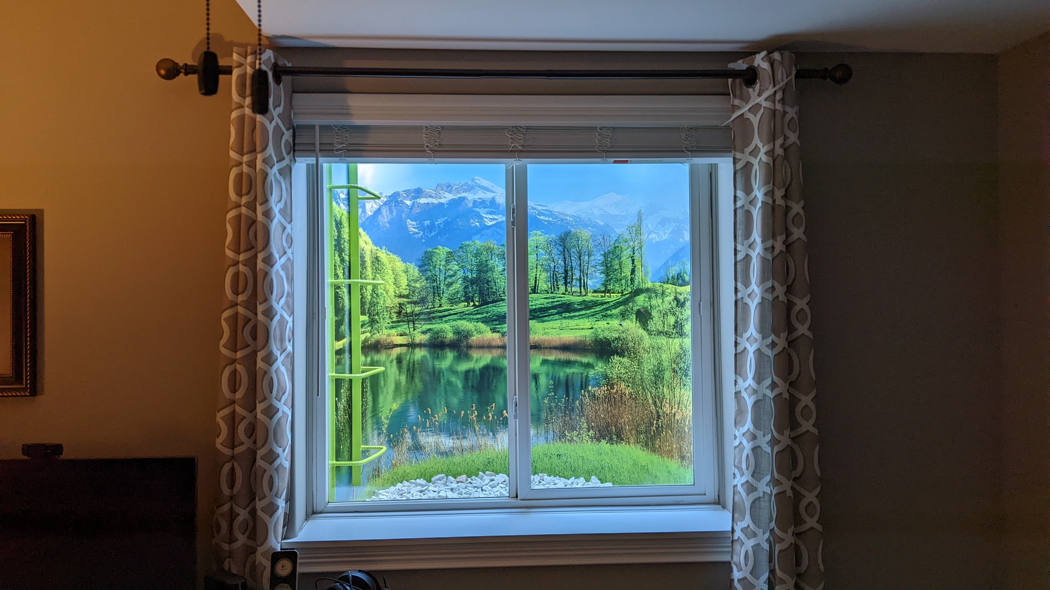 Decorative Scenic Window Well Liner