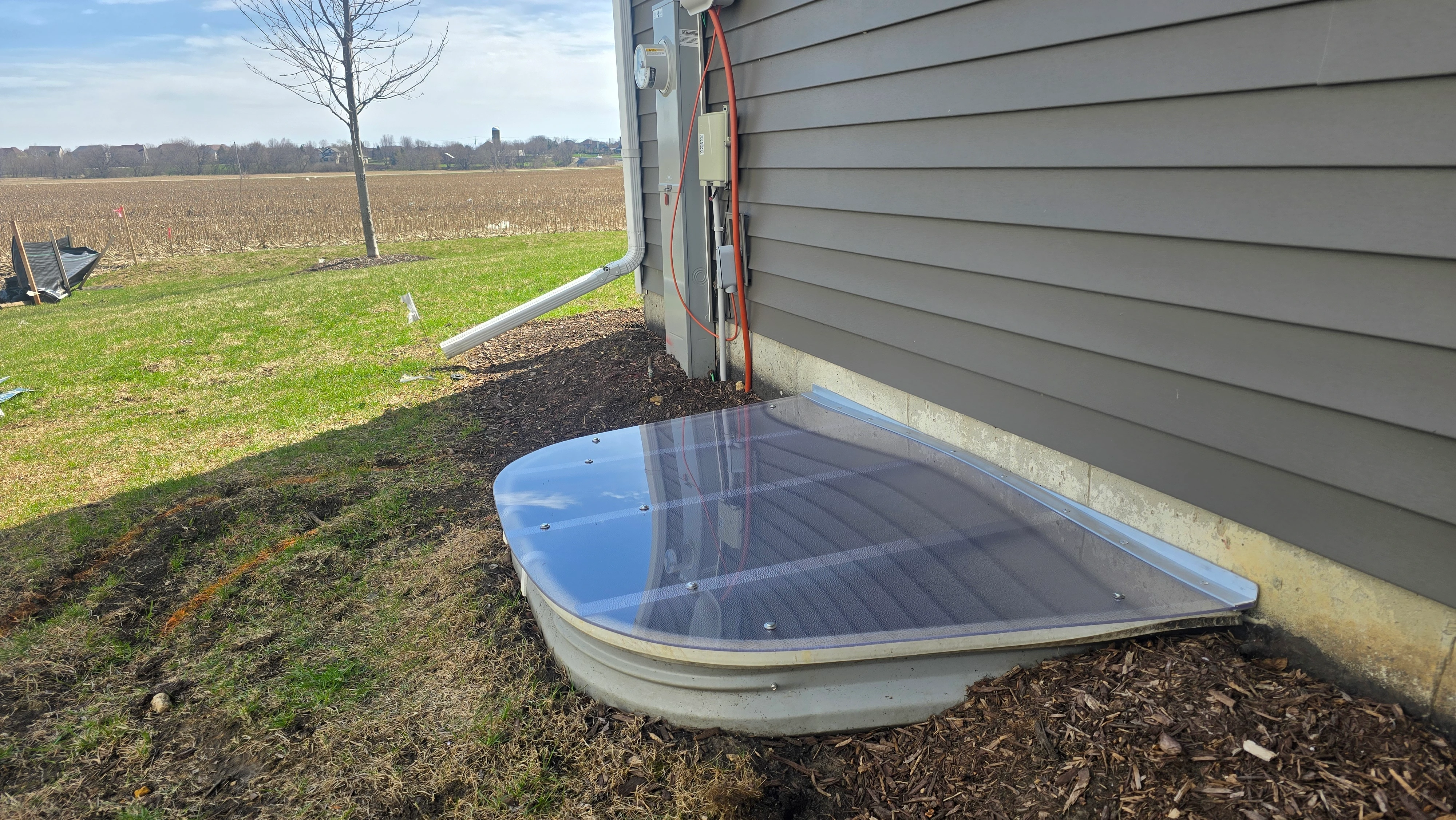 Frosted Polycarbonate Window Well Cover